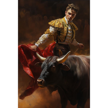 Bull Painting Print